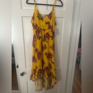 Pacific Vibes Yellow Floral Dress XXL